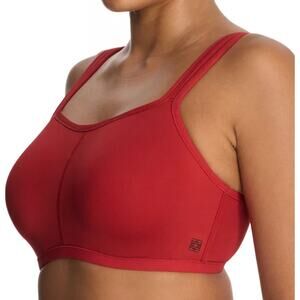 Natori Yogi Contour Convertible Sports Bra Size 36D Samba Red 731050